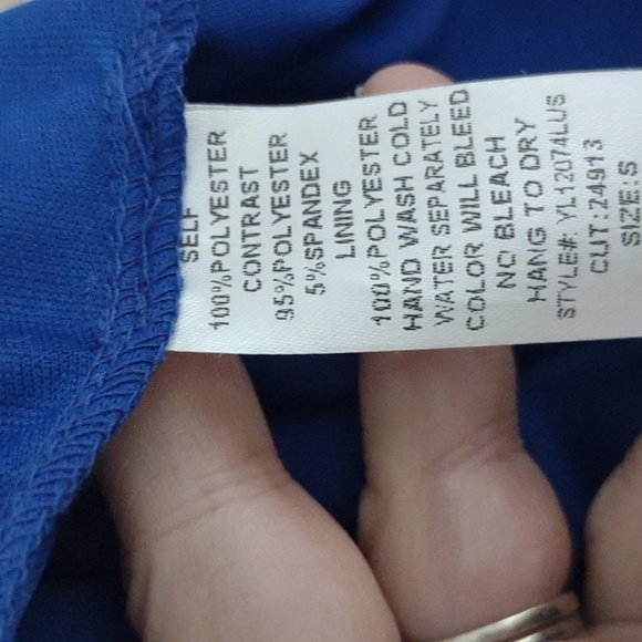 Lulu's Blue High Low Dress Lace Chiffon Fairycore Foliage Before Beauty Small - Picture 14 of 14